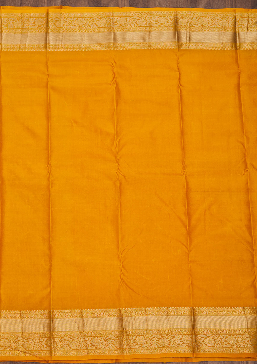 Mustard Zariwork Pure Silk Saree