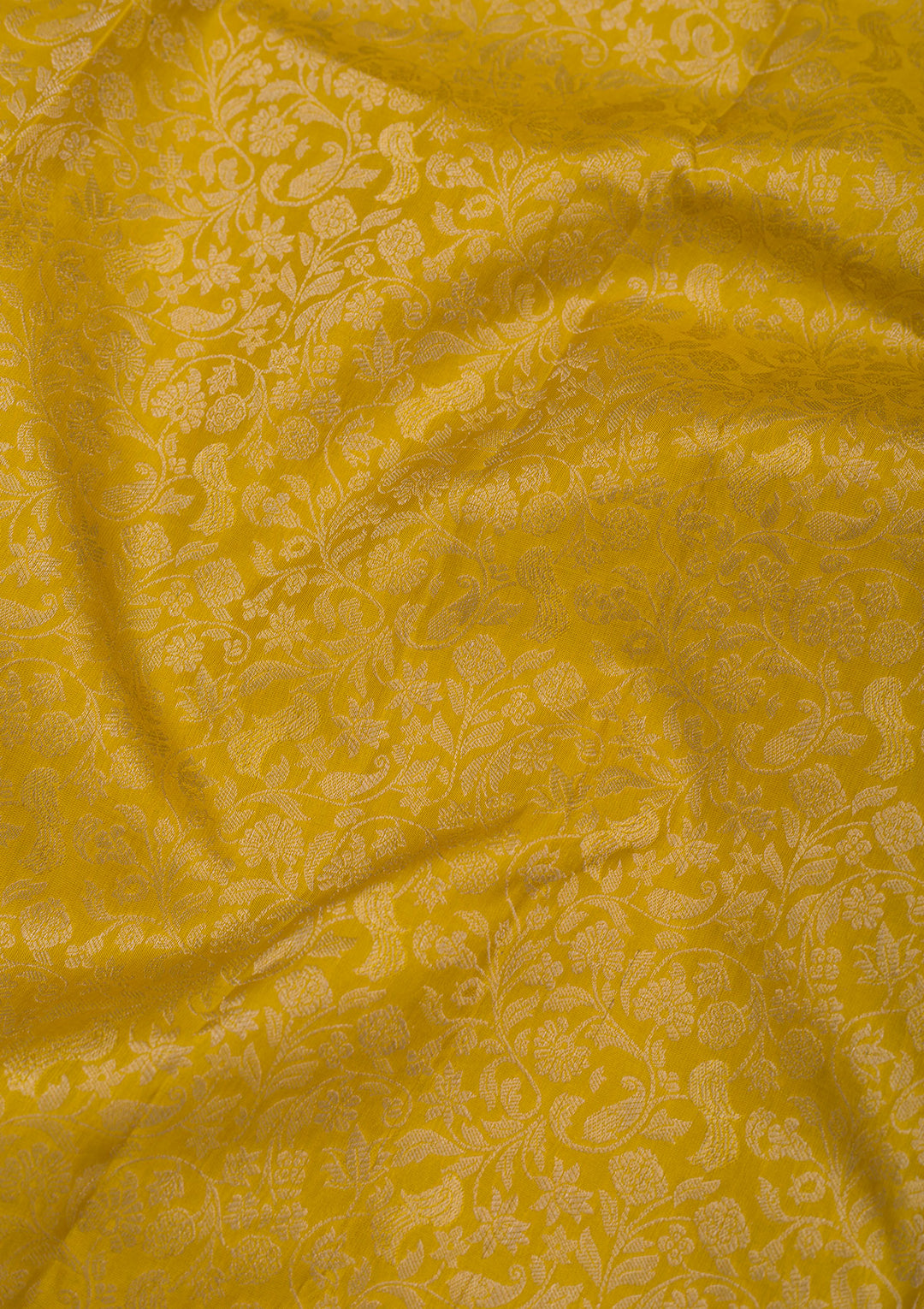 Mustard Zariwork Pure Silk Saree
