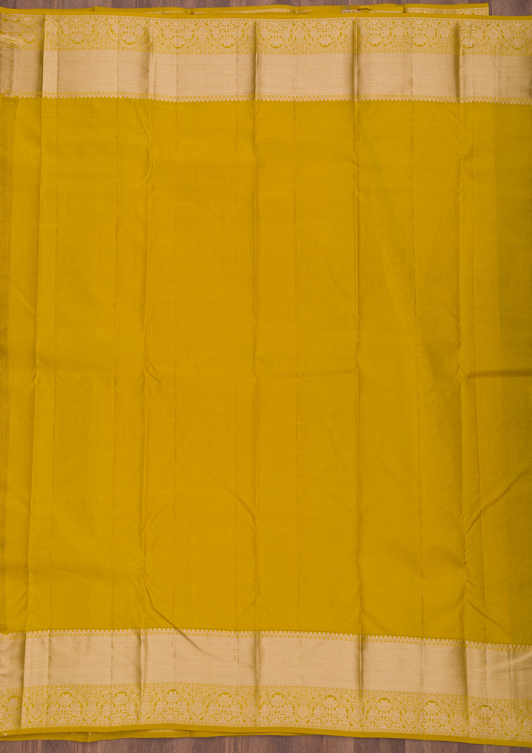 Mustard Zariwork Pure Silk Saree