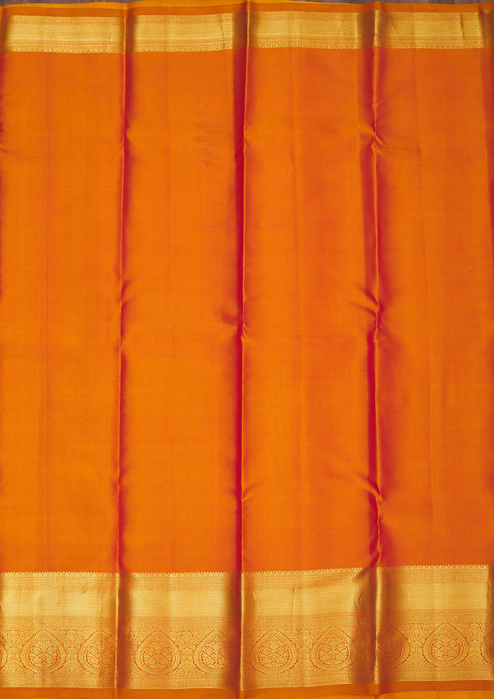 Mustard Zariwork Pure Silk Saree