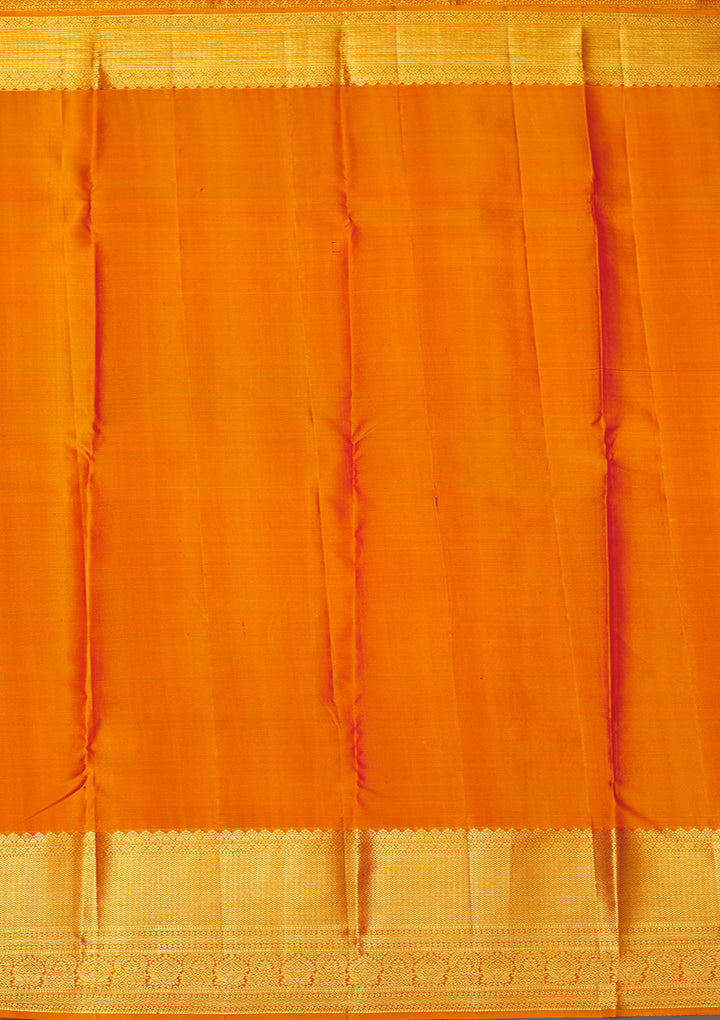 Mustard Zariwork Pure Silk Saree