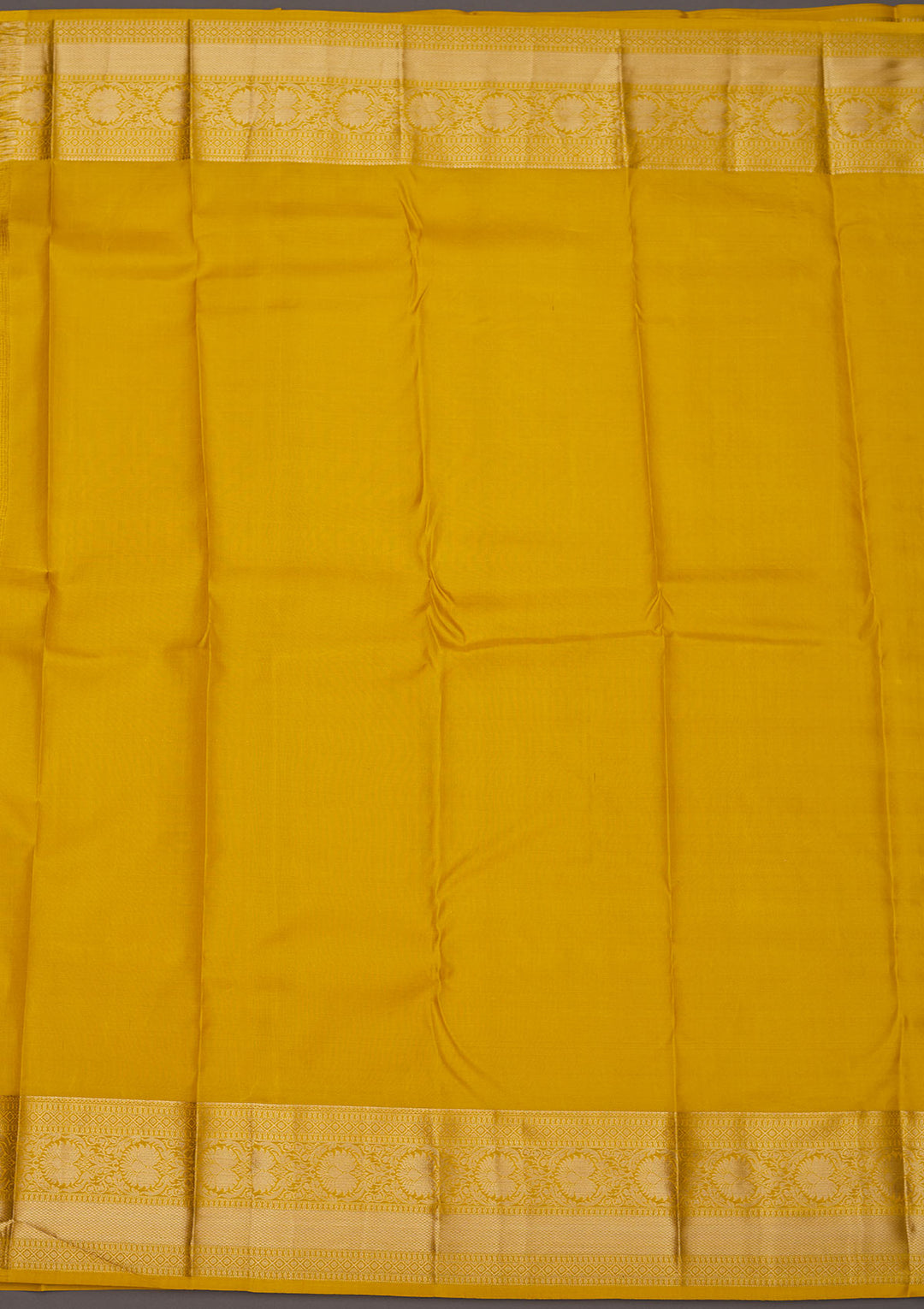 Mustard Zariwork Pure Silk Saree