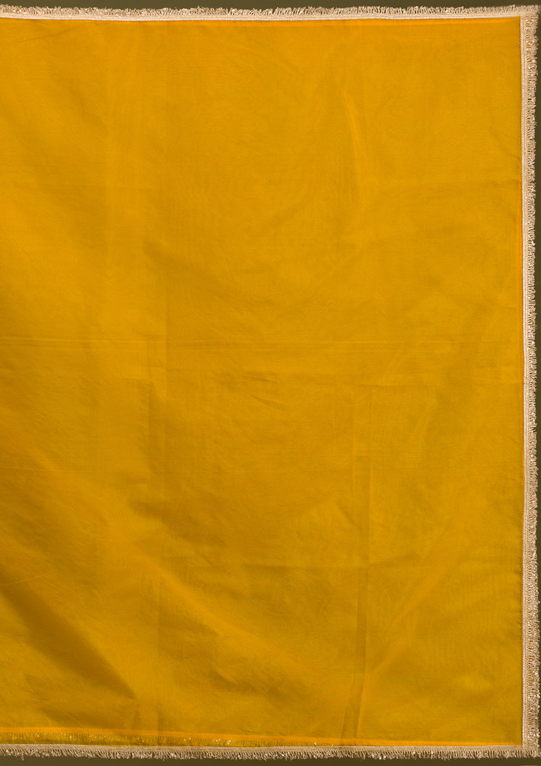 Mustard Zariwork Semi Crepe Readymade Salwar Suit