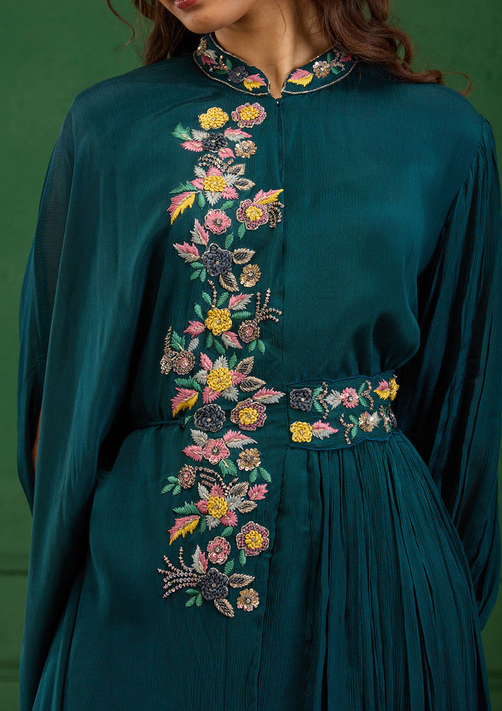 Navy Blue Cutdana Georgette Readymade Salwar Suit