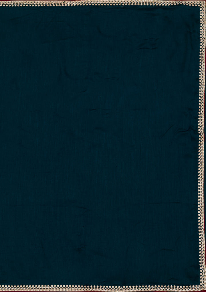 Navy Blue Stonework Art Silk Saree