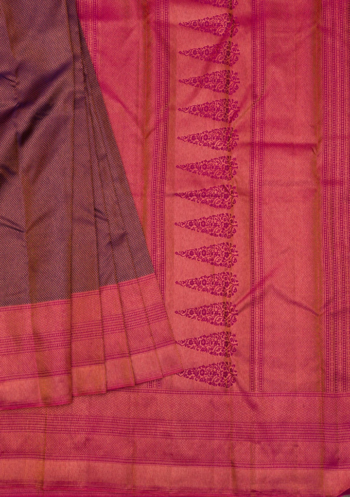 Navy Blue Zariwork Pure Silk Saree