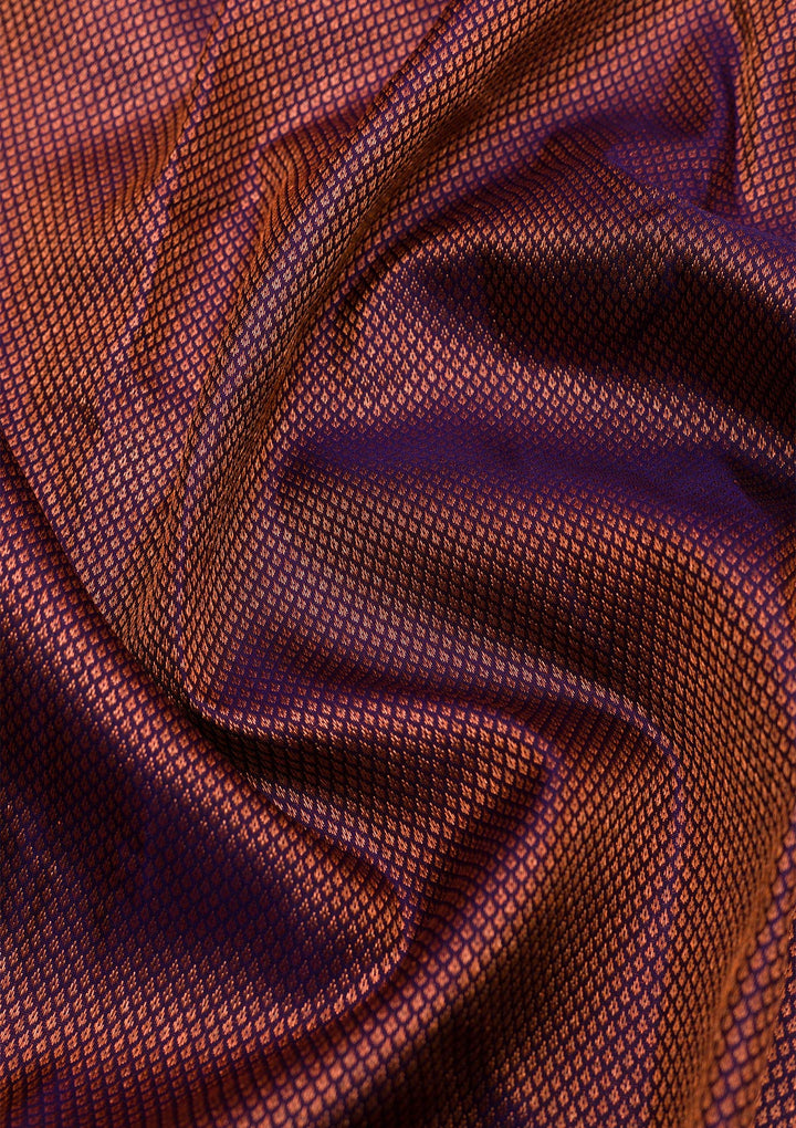 Navy Blue Zariwork Pure Silk Saree