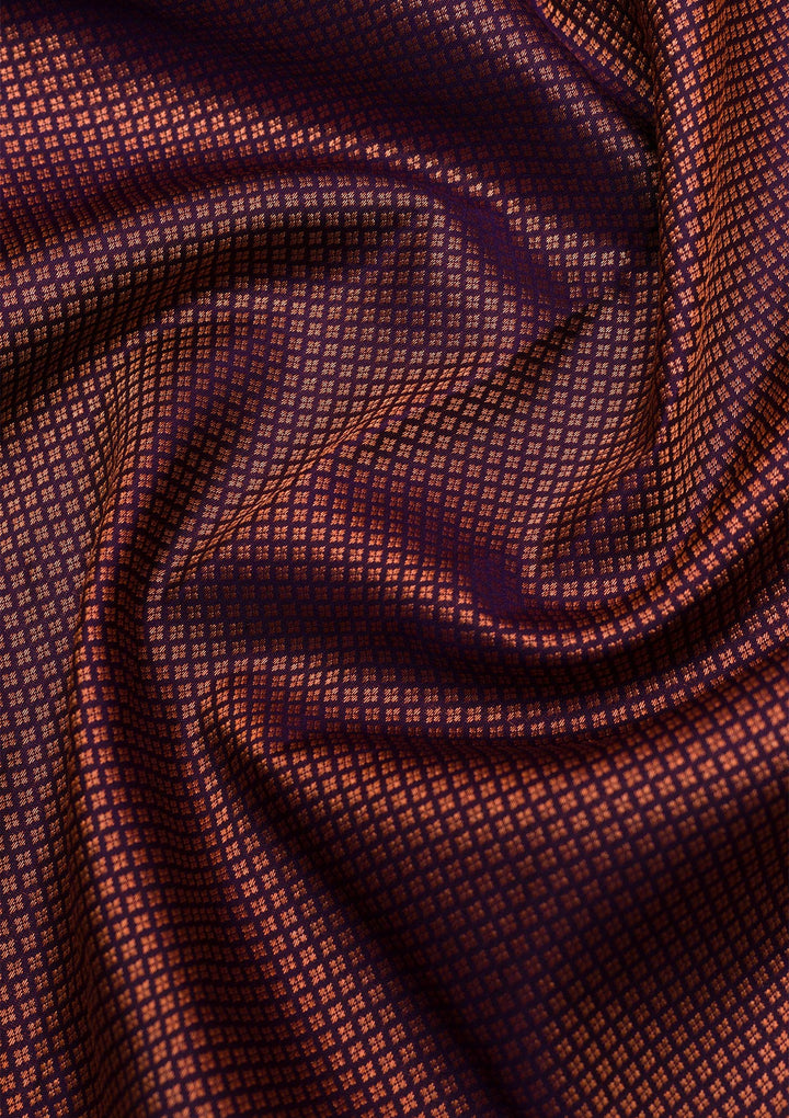 Navy Blue Zariwork Kanjivaram Pure Silk Saree