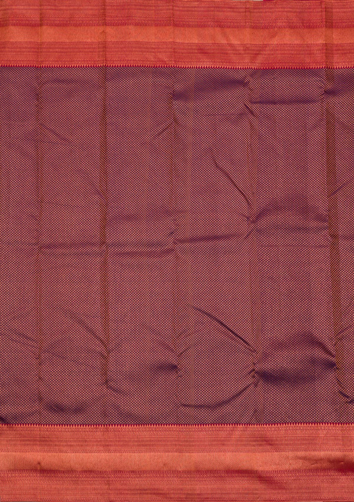 Navy Blue Zariwork Kanjivaram Pure Silk Saree