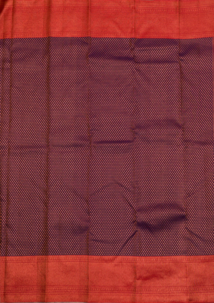 Navy Blue Zariwork Pure Silk Saree