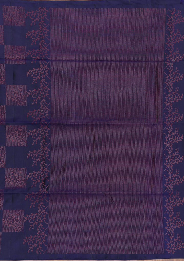 Navy Blue Zariwork Pure Silk Saree