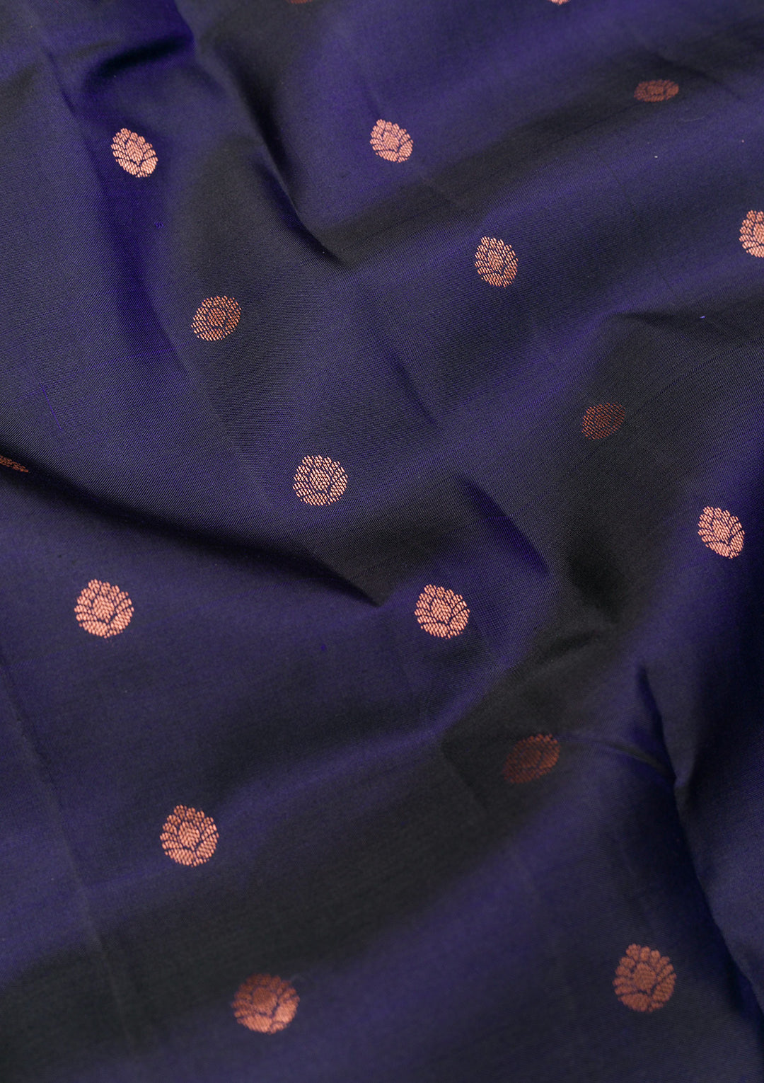 Navy Blue Zariwork Kanjivaram Pure Silk Saree