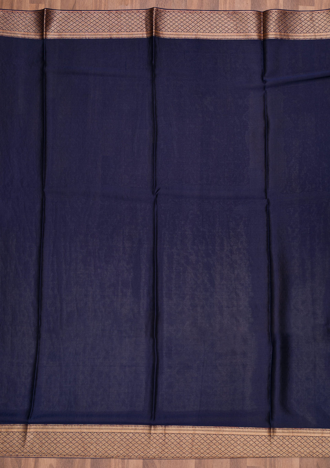 Navy Blue Zariwork Banarasi Pure Silk Saree