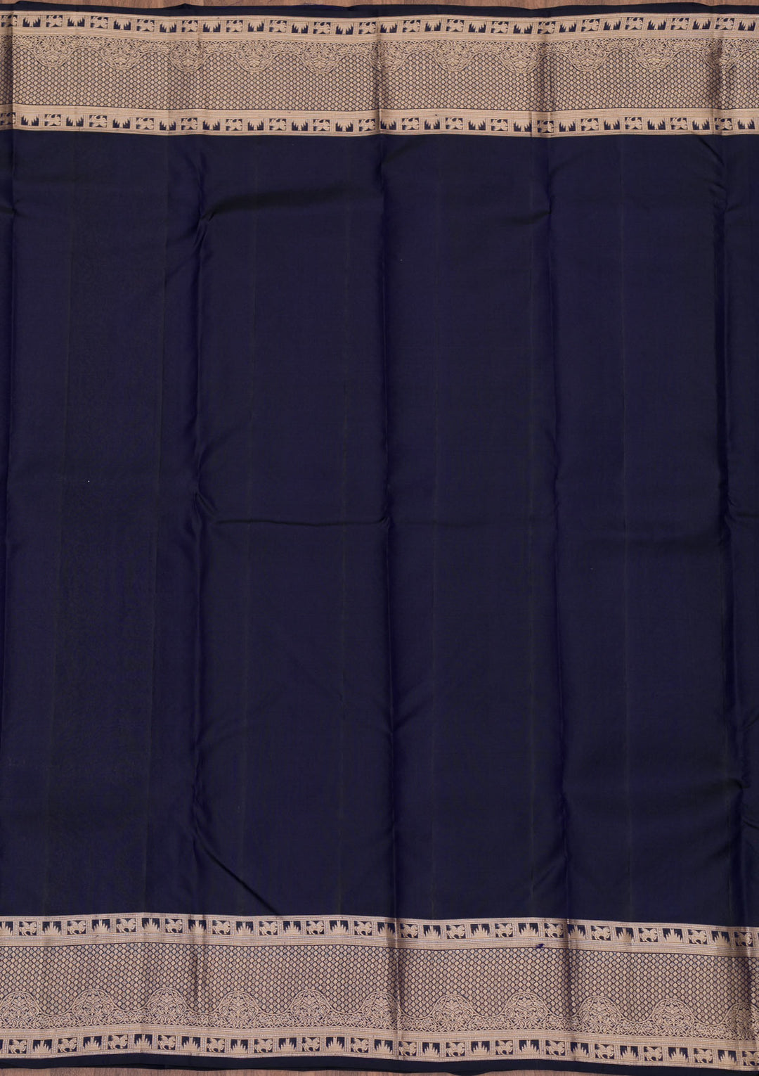 Navy Blue Zariwork Pure Silk Saree