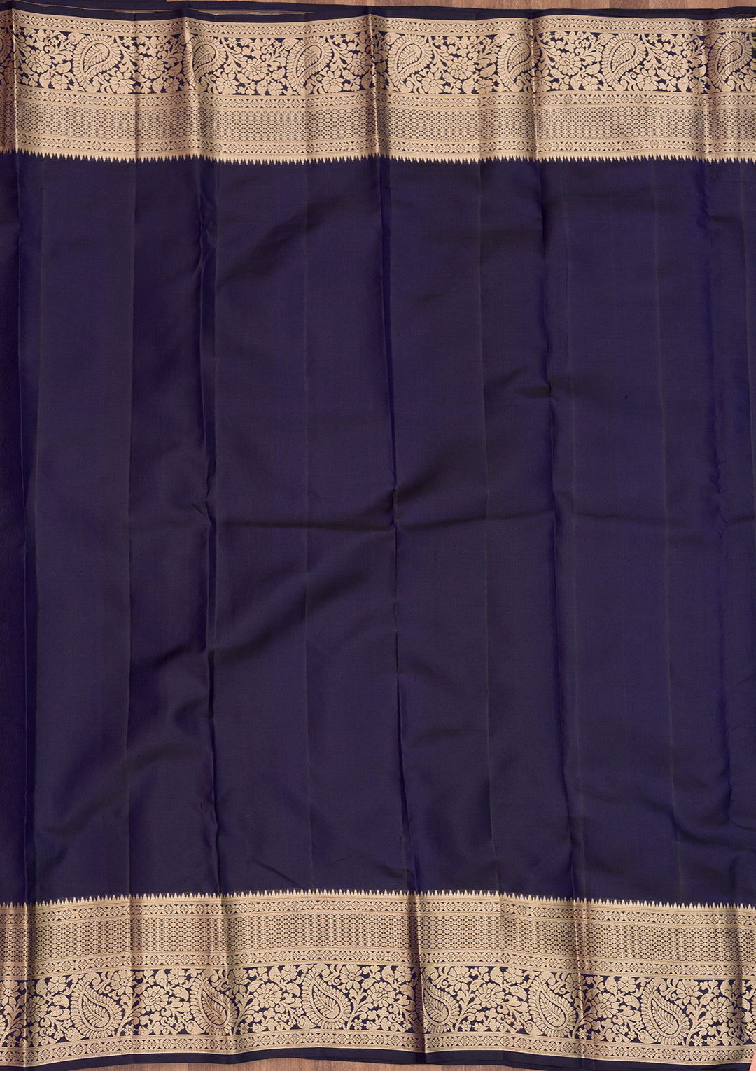 Navy Blue Zariwork Pure Silk Saree