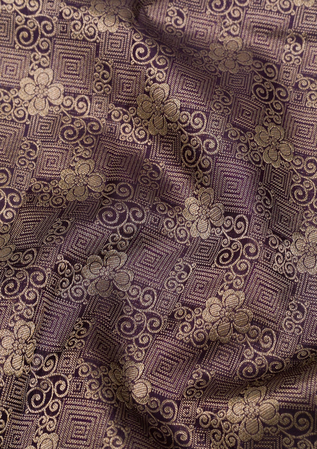 Navy Blue Zariwork Pure Silk Saree-Koskii