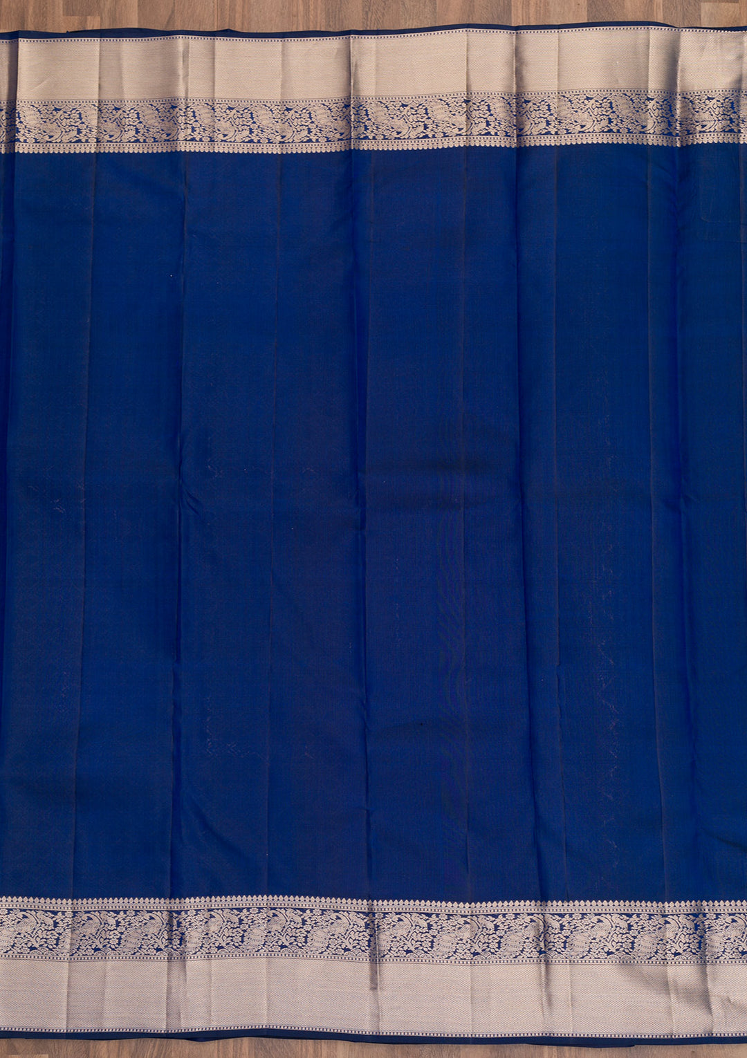 Navy Blue Zariwork Pure Silk Saree