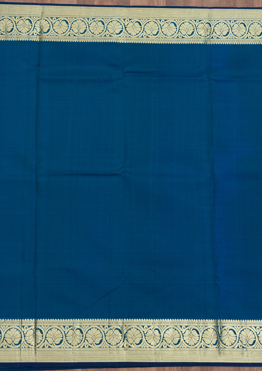 Navy Blue Zariwork Pure Silk Saree