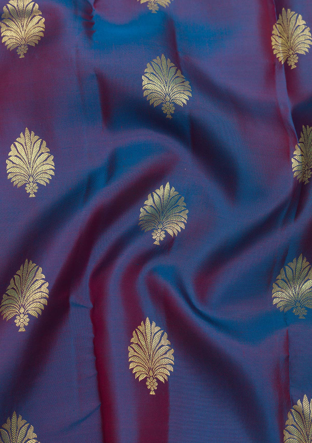 Navy Blue Zariwork Banarasi Pure Silk Saree