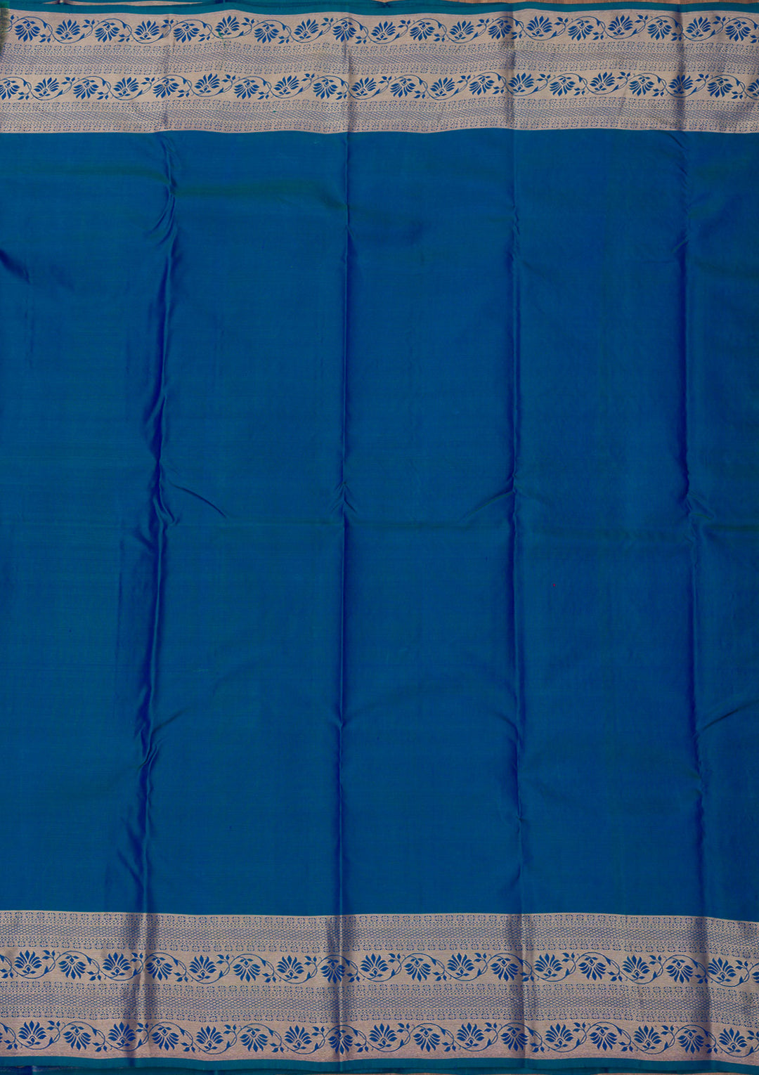 Navy Blue Zariwork Pure Silk Saree