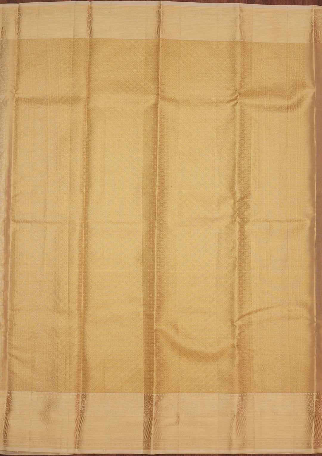Off White Zariwork Pure Silk Saree