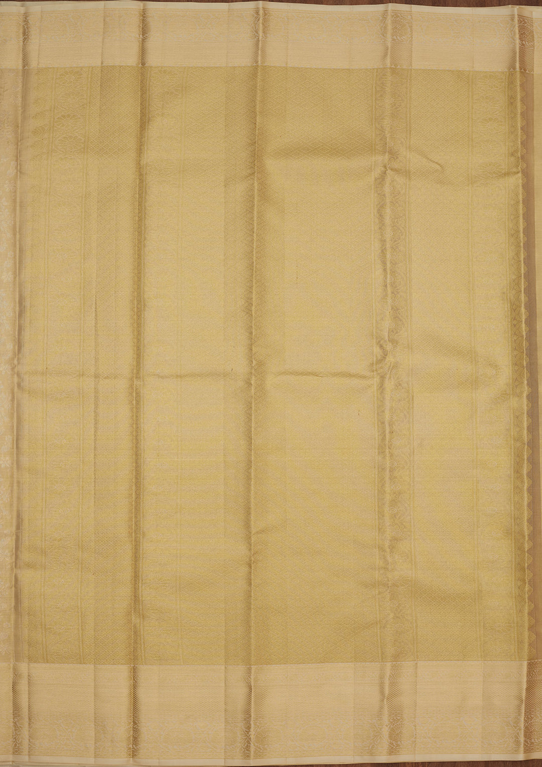 Off White Zariwork Pure Silk Saree