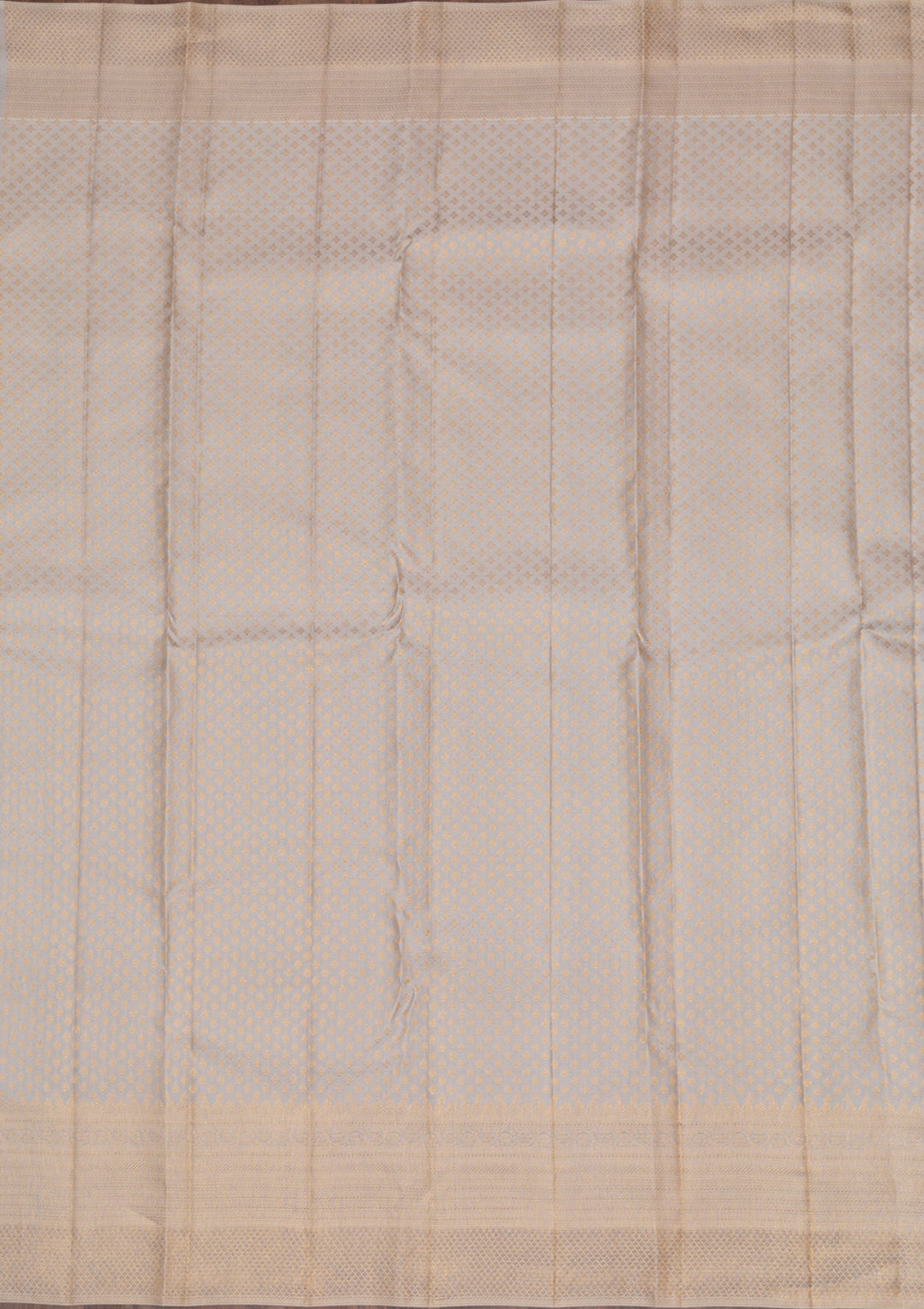 Off White Gold Zariwork Pure Silk Saree