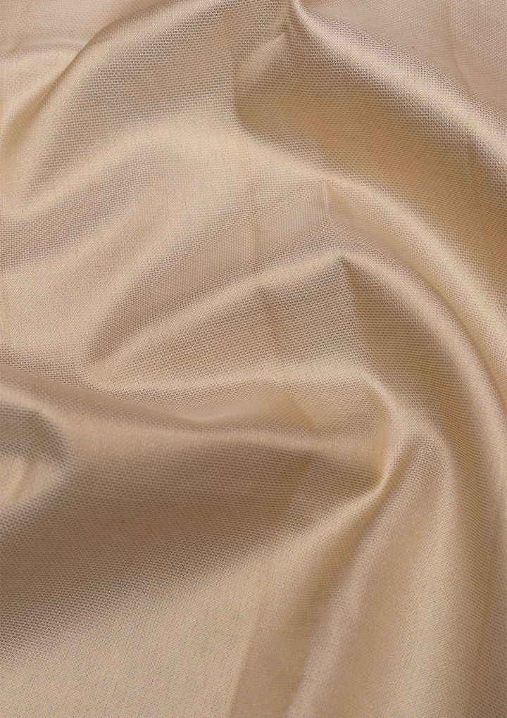 Off White Gold Zariwork Pure Silk Saree