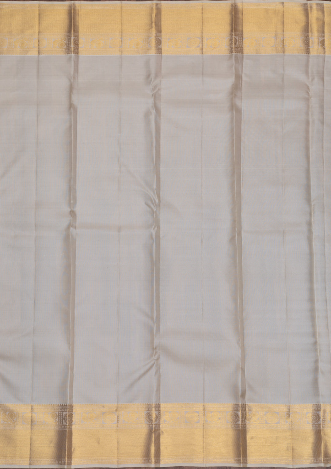 Off White Gold Zariwork Pure Silk Saree