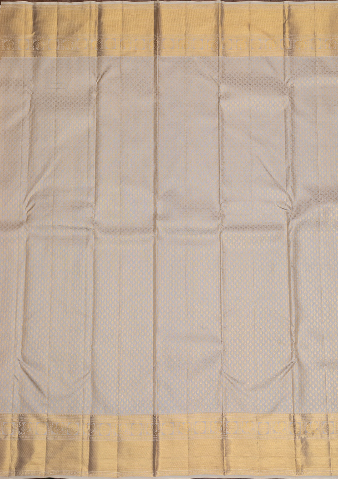 Off White Gold Zariwork Pure Silk Saree