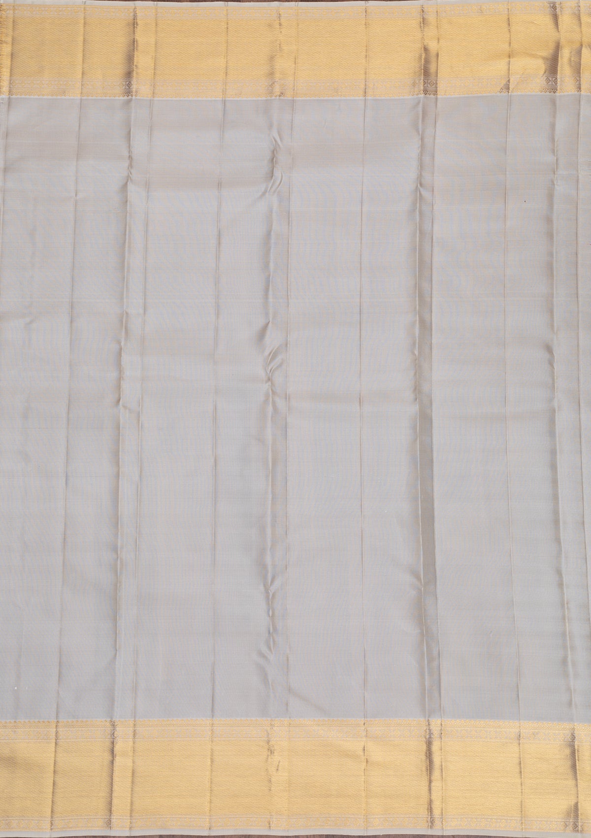 Off White Gold Zariwork Pure Silk Saree