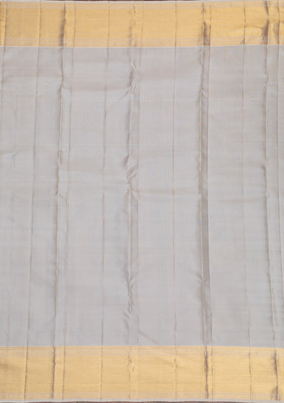 Off White Gold Zariwork Pure Silk Saree