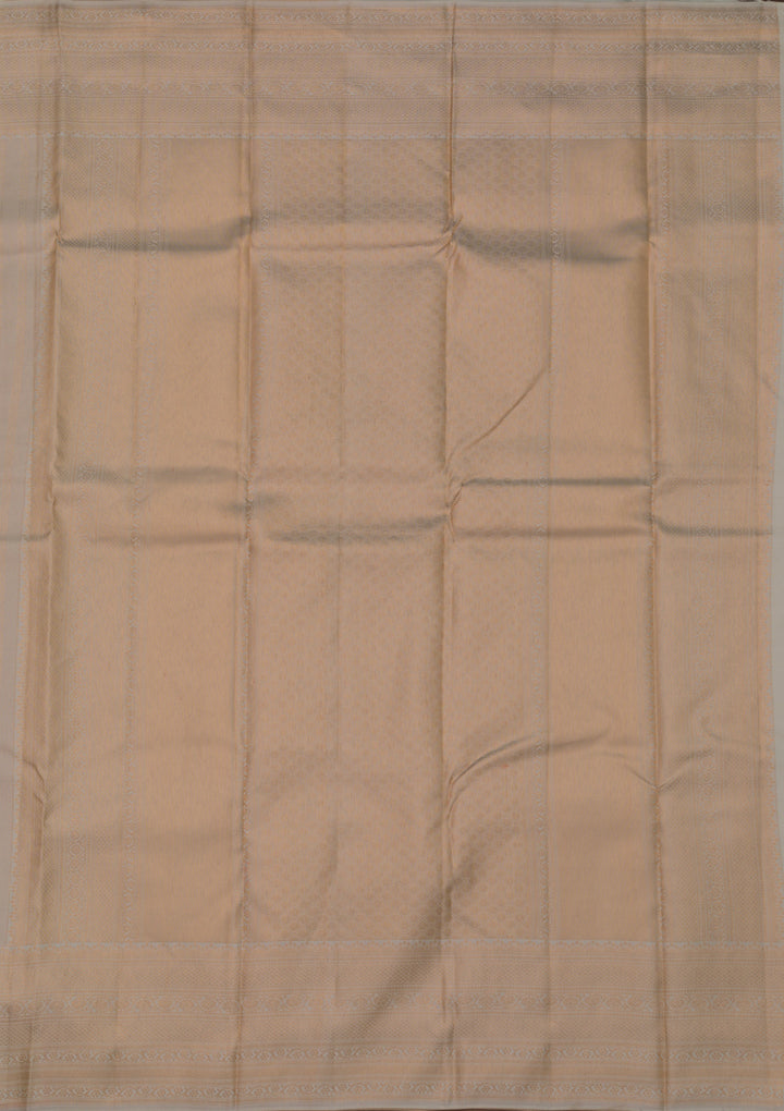 Off White Zariwork Pure Silk Saree