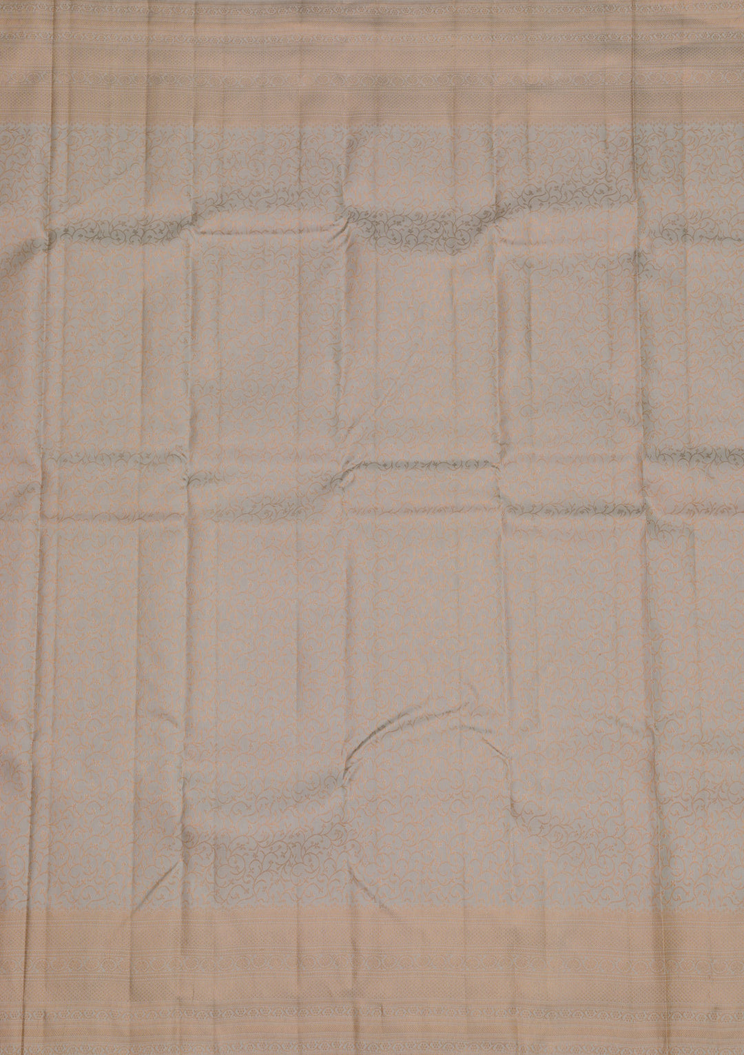 Off White Zariwork Pure Silk Saree