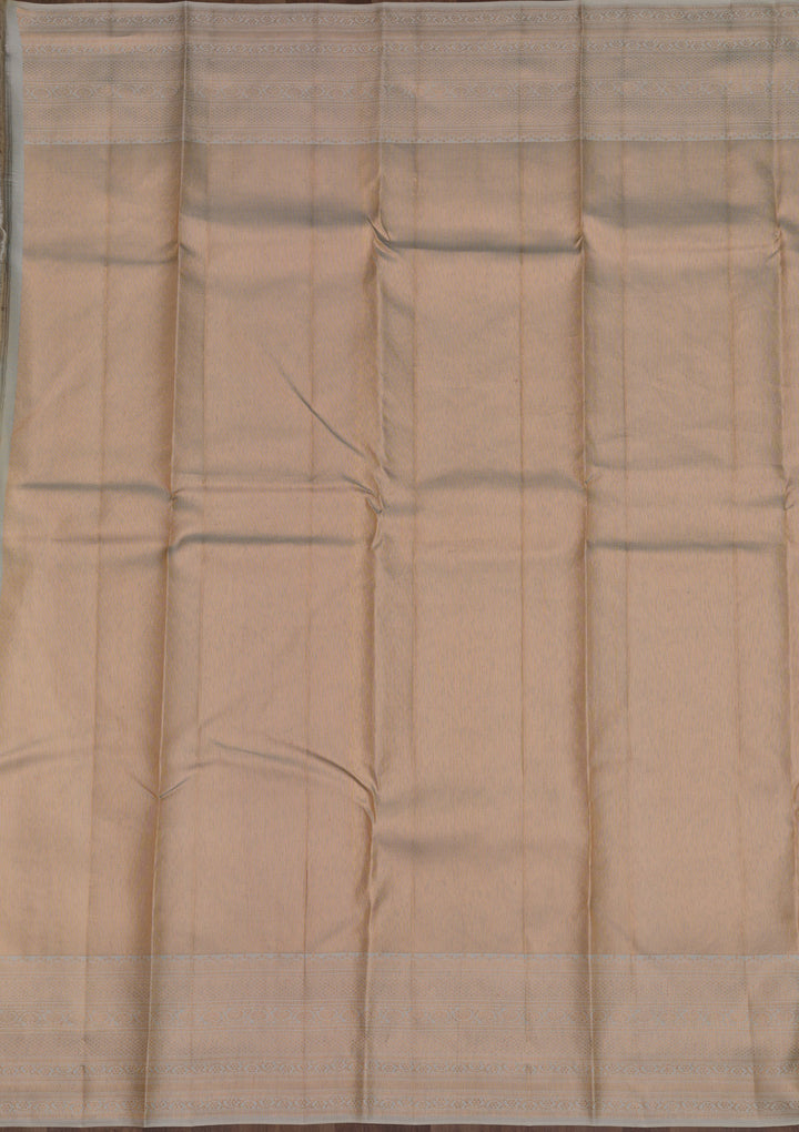 Off White Zariwork Pure Silk Saree