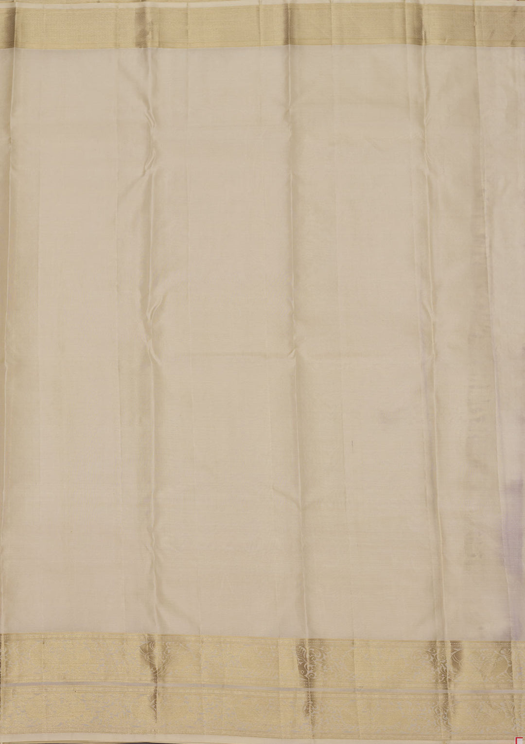 Off White Zariwork Pure Silk Saree