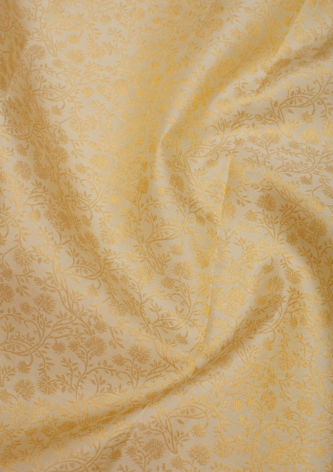 Off White Zariwork Pure Silk Saree