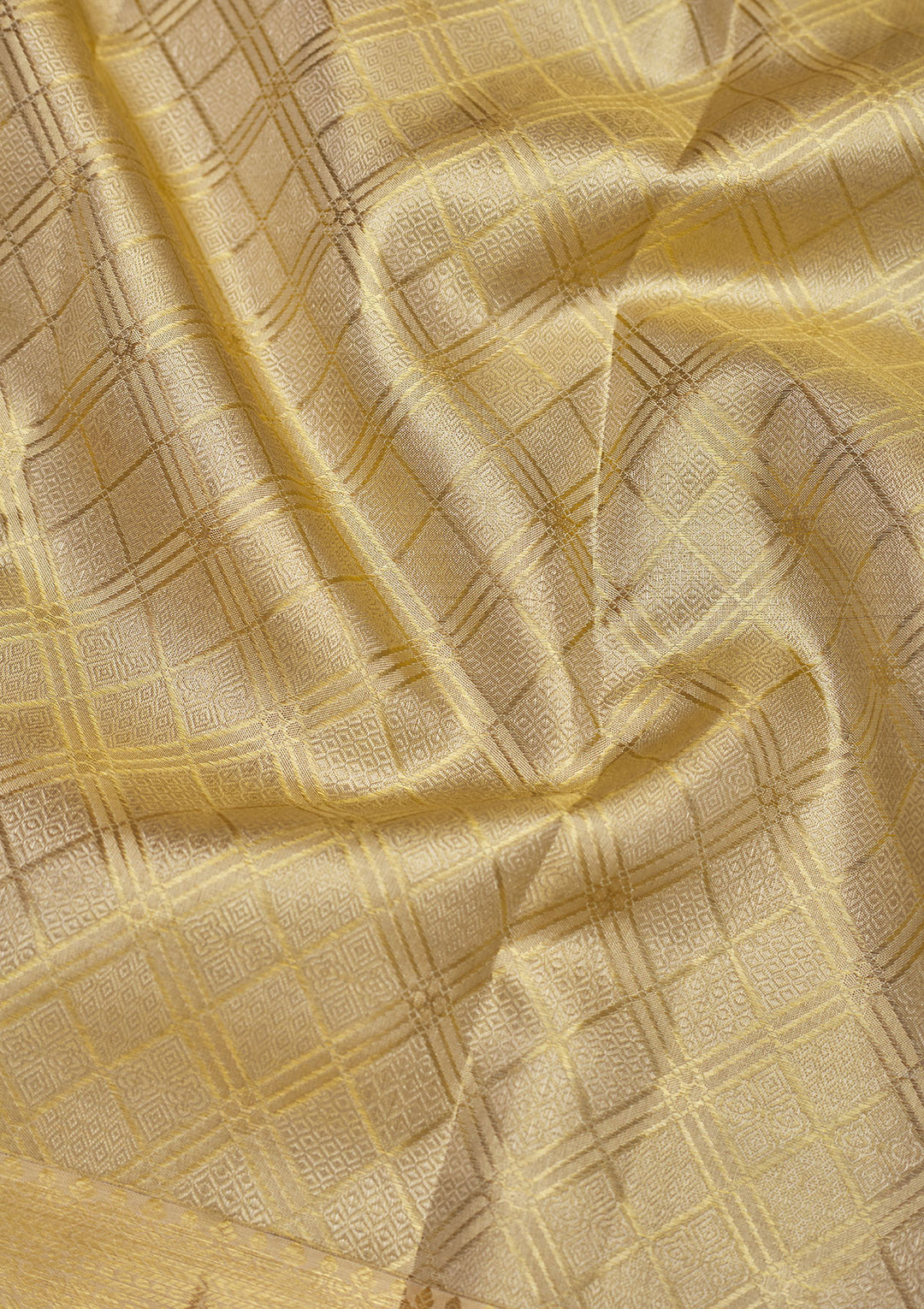 Off White Zariwork Pure Silk Saree