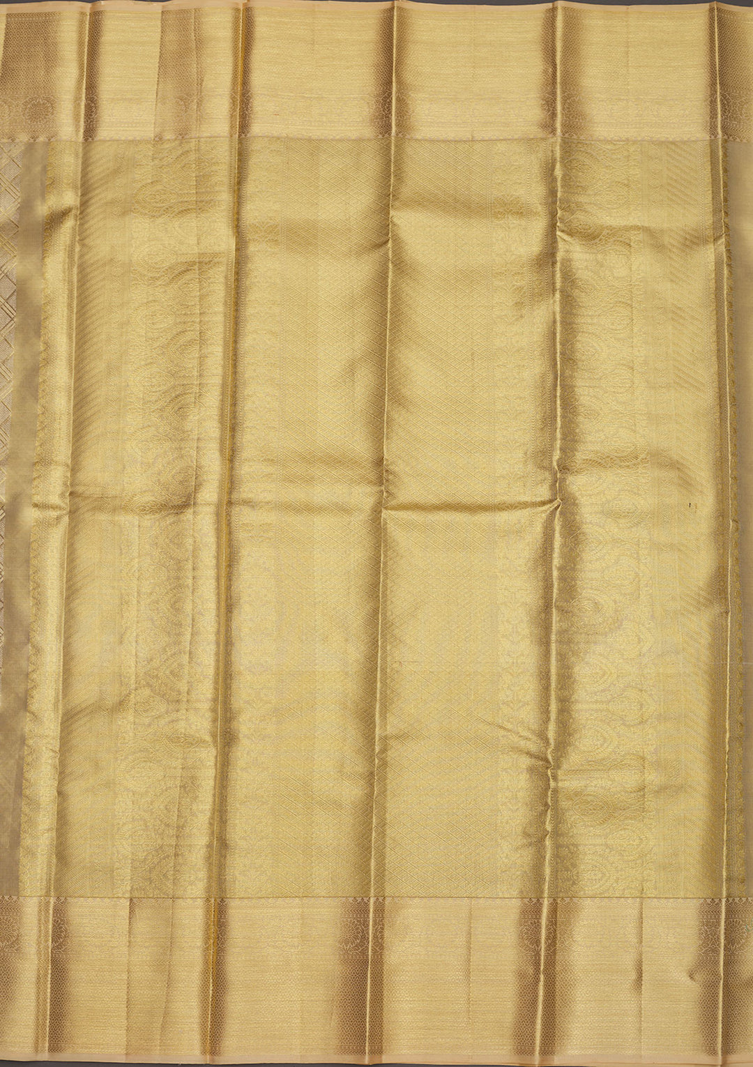 Off White Zariwork Pure Silk Saree