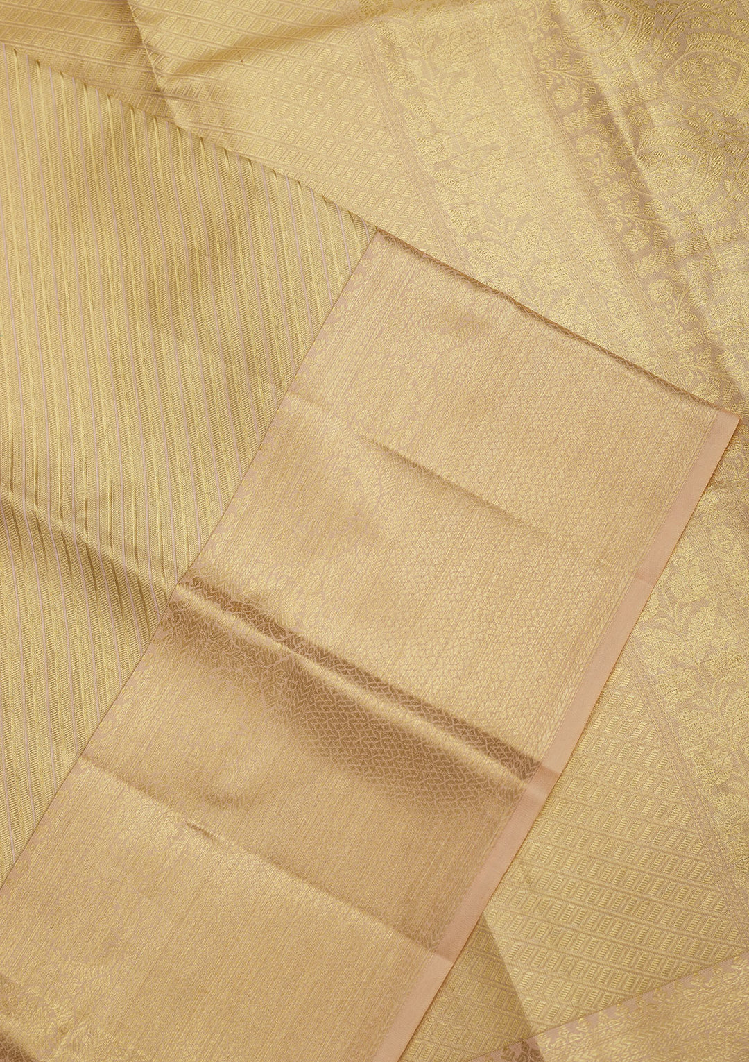 Off White Zariwork Pure Silk Saree