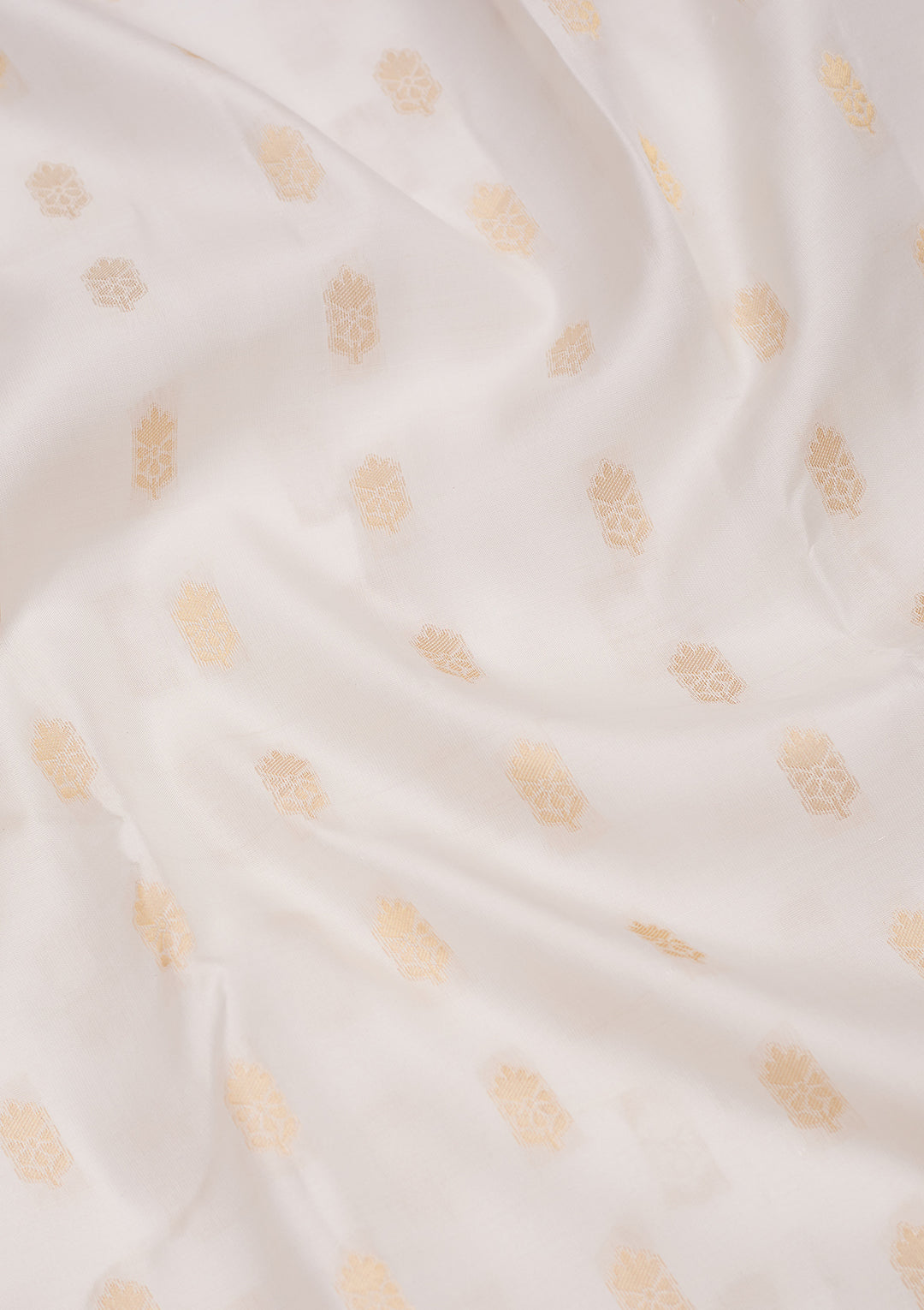 Off White Zariwork Pure Silk Saree