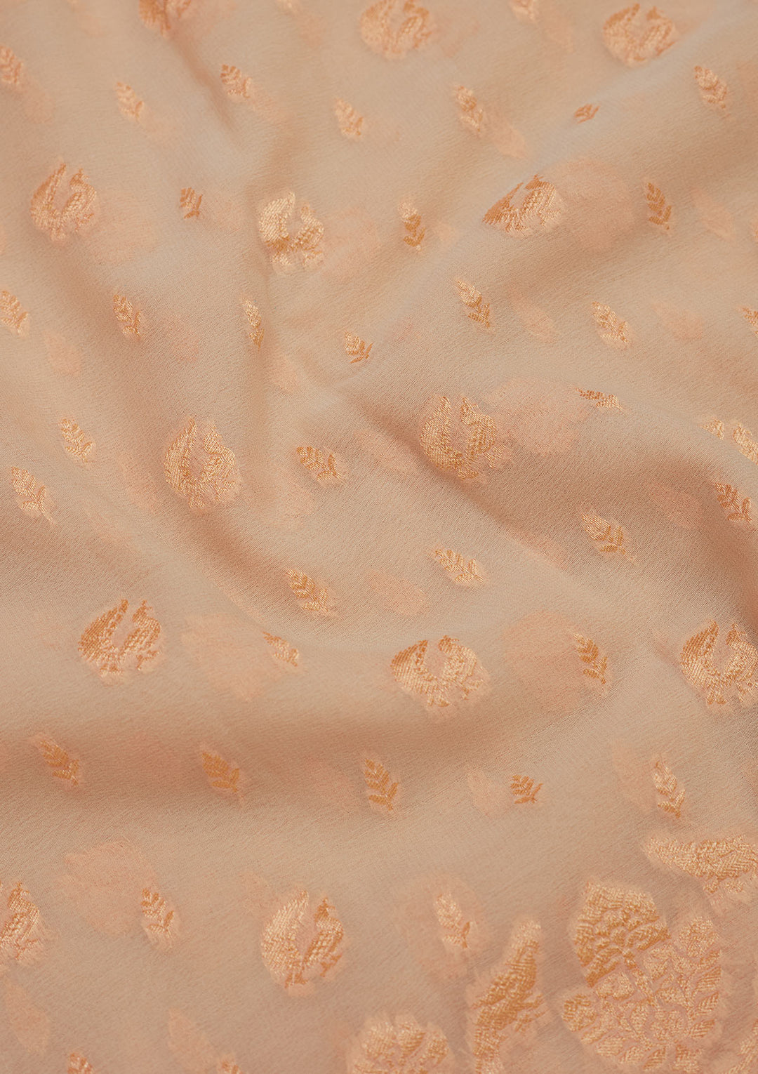 Off White Zariwork Pure Silk Saree