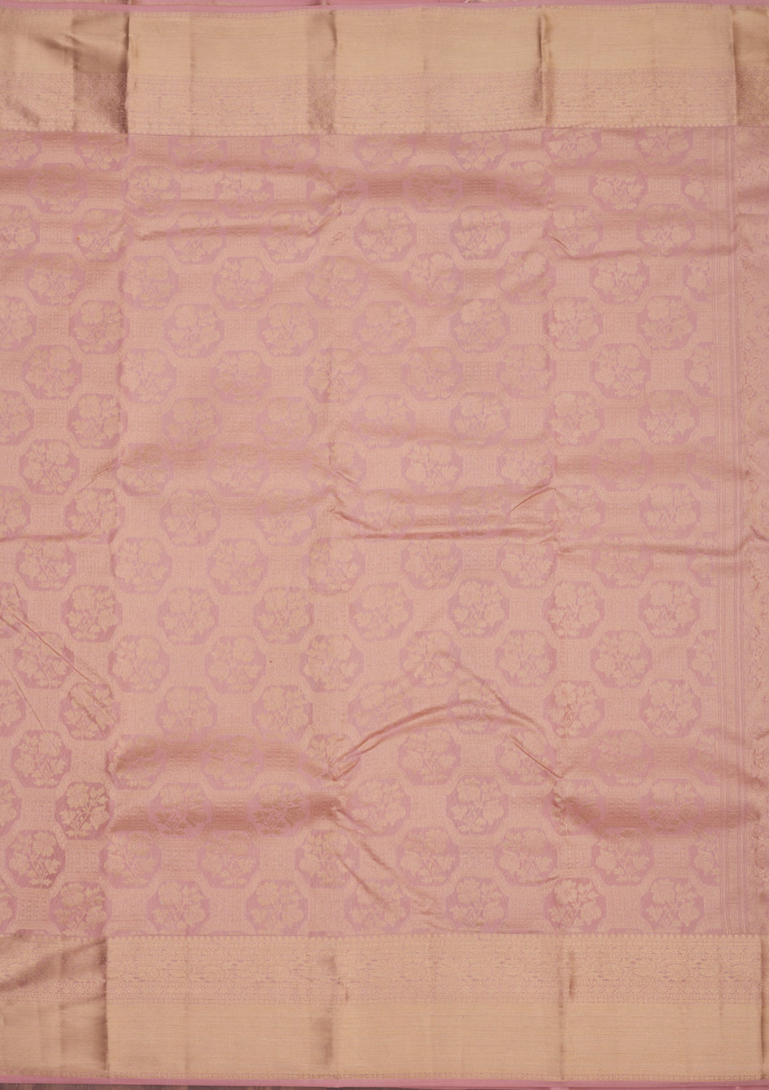 Onion Pink Zariwork Pure Silk Saree