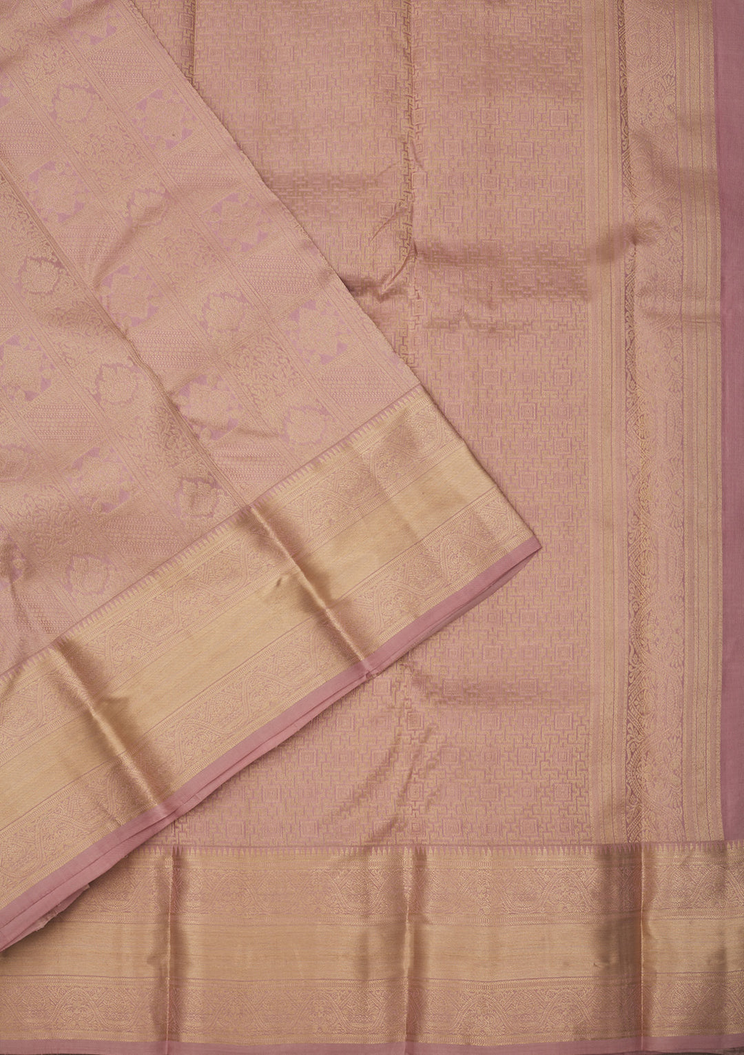 Onion Pink Zariwork Pure Silk Saree
