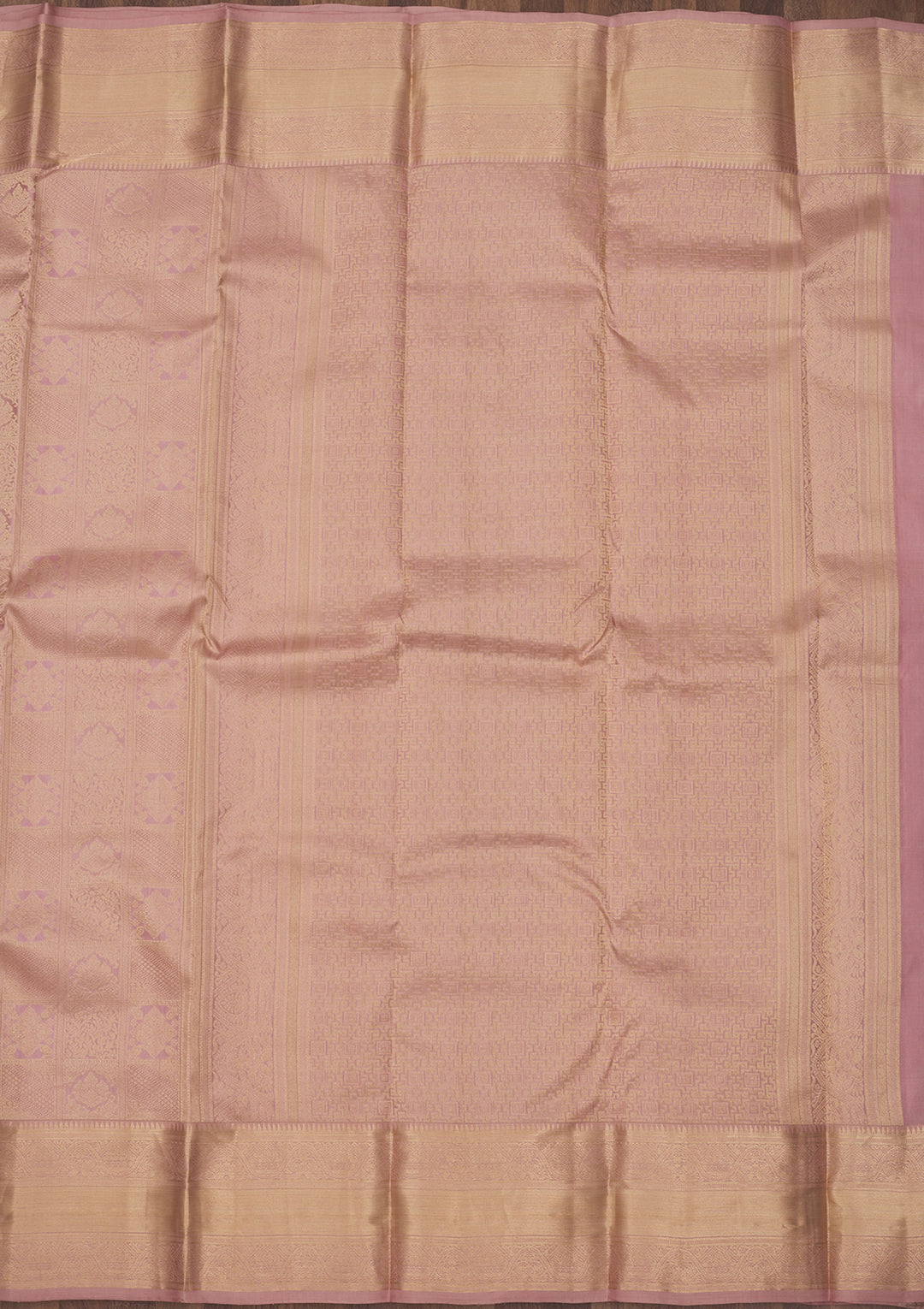 Onion Pink Zariwork Pure Silk Saree