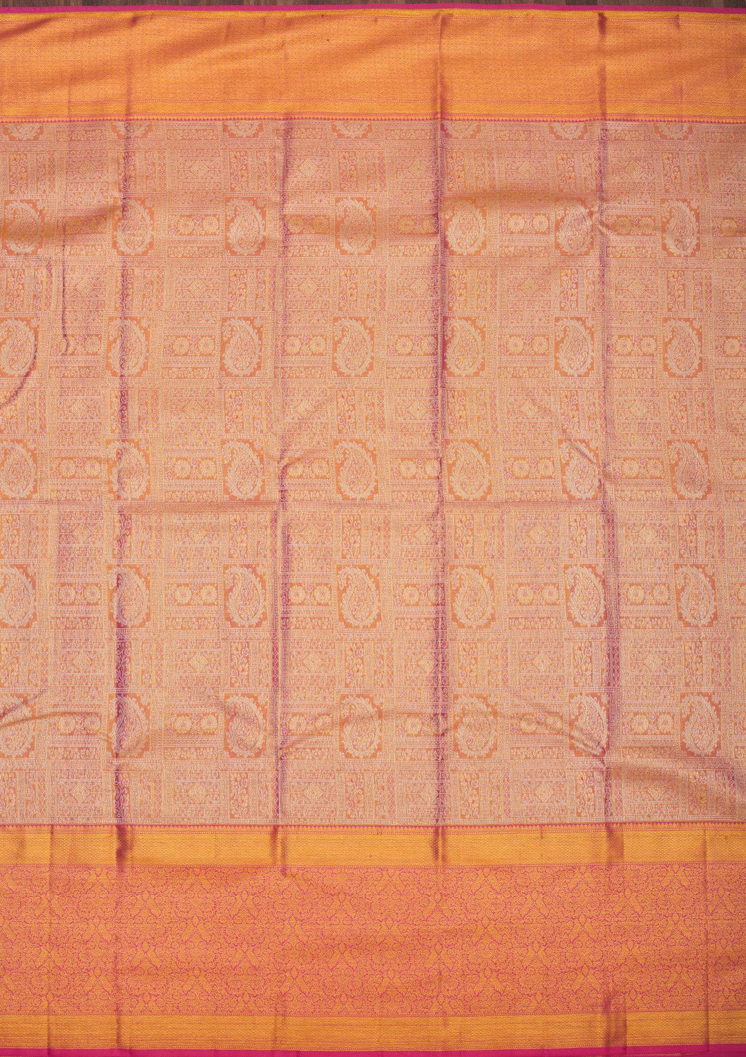 Onion Pink Zariwork Pure Silk Saree