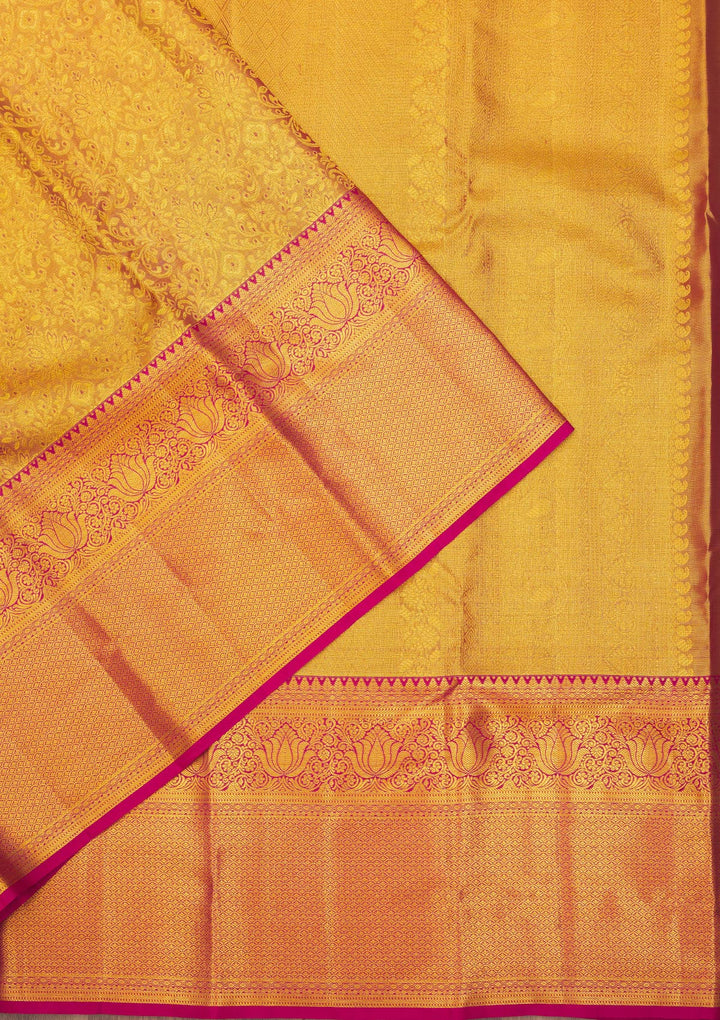Onion Pink Zariwork Pure Silk Saree