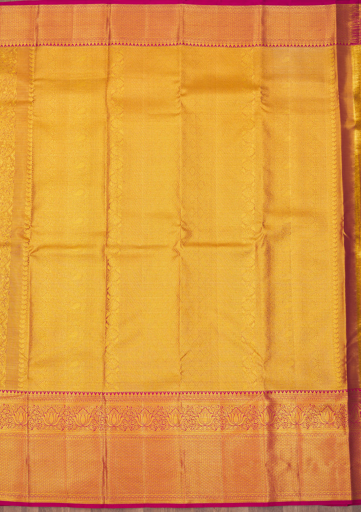 Onion Pink Zariwork Pure Silk Saree
