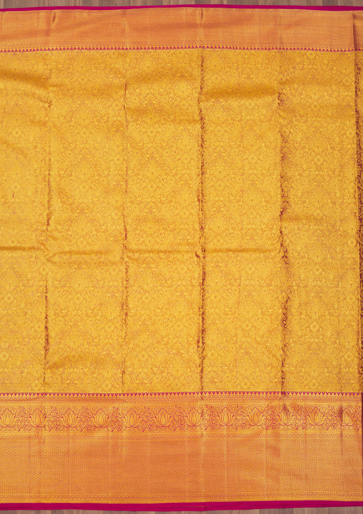 Onion Pink Zariwork Pure Silk Saree