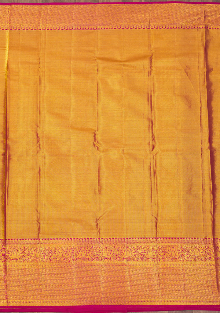 Onion Pink Zariwork Pure Silk Saree